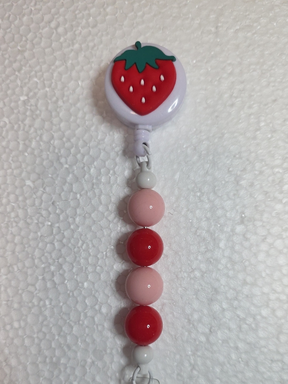 Strawberry Badge Reel (Longer Length)